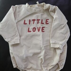 Quincy Mae Cream Baby Onesie